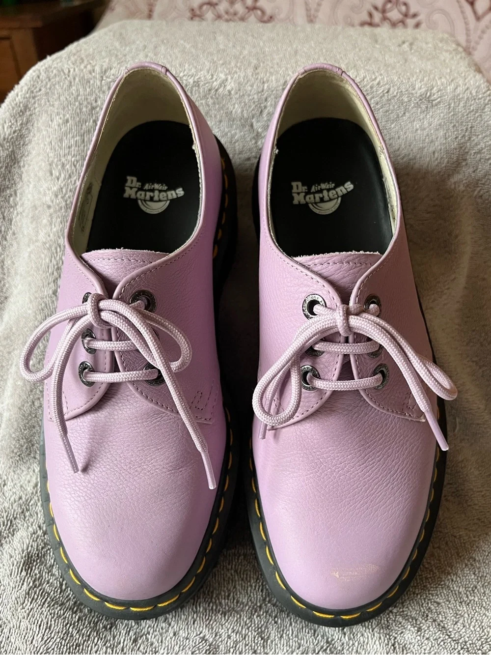 Dr. Martens 1461 Quad II Platform Oxford Lilac Pisa Leather 9